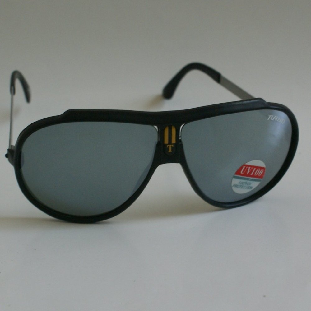 NWT TruVintage Combo sports Aviator w/Turbo logo smoke mirrored lens sunglasses